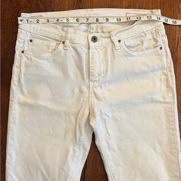 Angry Rabbit Skinny Jeans Women’s 27 White Made USA Cotton Spandex Stretch Ankle - Picture 6 of 11